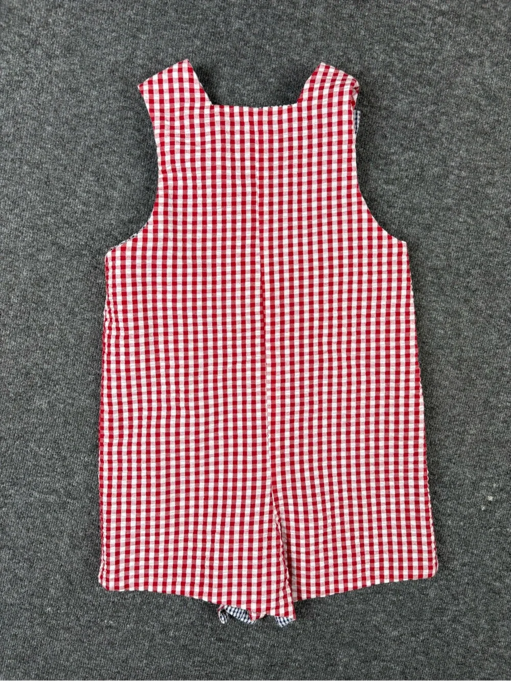 The Bailey Boys 18M Seersucker Reversible Romper Preppy Southern